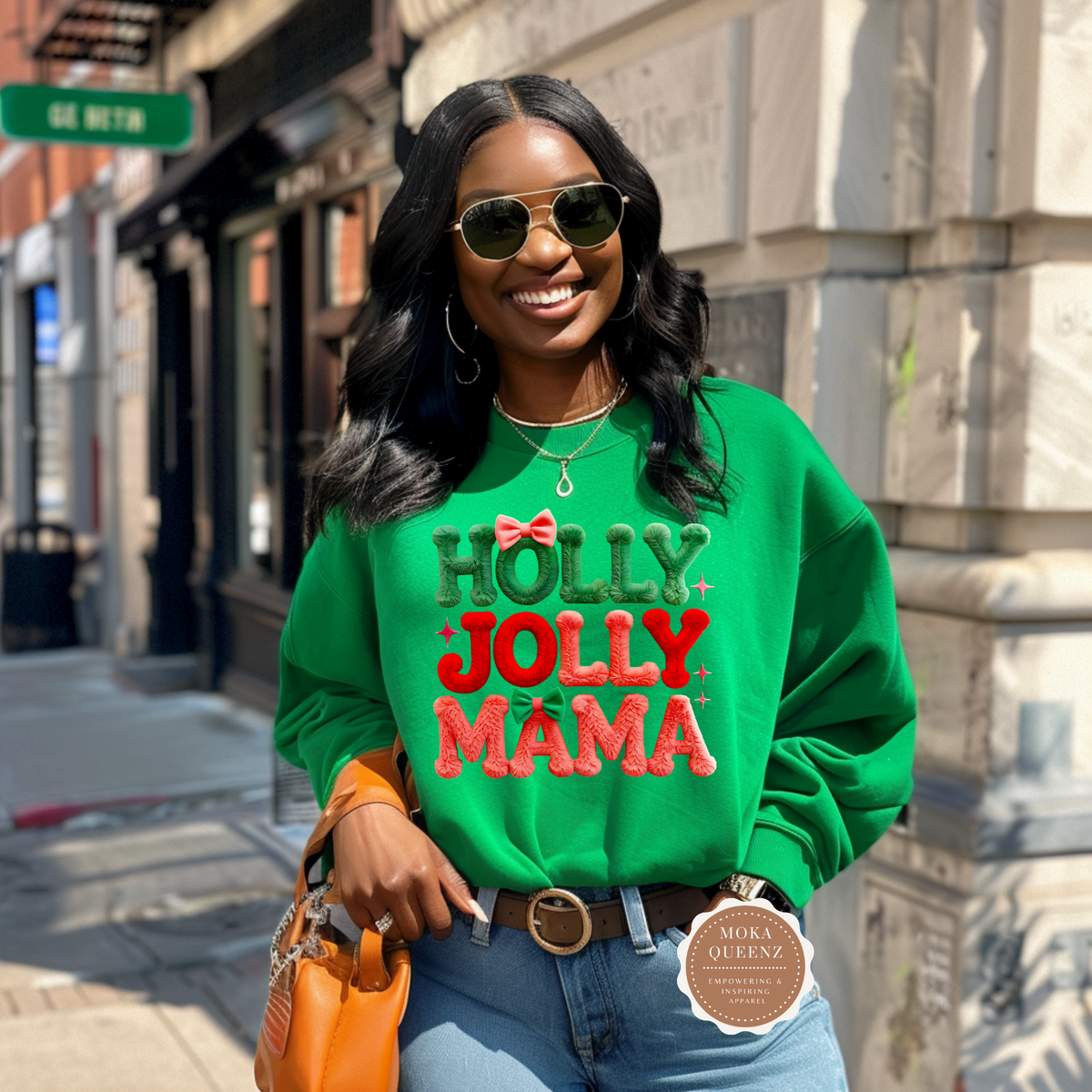 Holly Jolly Sweatshirt| Moka Queenz – Mo-Ka Queenz Apparel