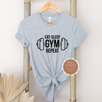 Gym T Shirt For Ladies | Gray T Shirt with Black graphic