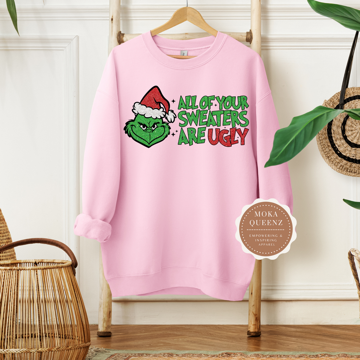 Grinch Ugly Sweater | Moka Queenz – Mo-Ka Queenz Apparel