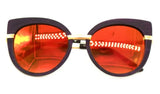 Wood Sunglasses | Hello Kitty Wooden Sunglasses - Burgundy - MoKa Queenz