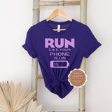 Funny Workout T Shirt | Purple t shirt with lavender text