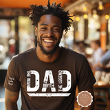 Custom Dad Shirt with Kids' Names on Sleeve