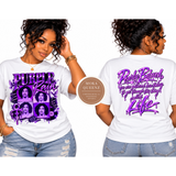 Purple Rain Graphic T-Shirt | Front & Back Music Tee