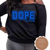 DOPE Since 1920 Off The Shoulder Sweatshirt