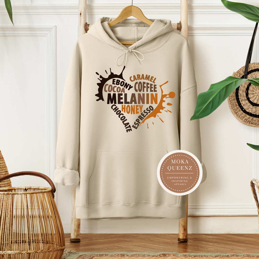 Melanin Heart Hoodie MoKa Queenz Apparel – Mo-Ka Queenz Apparel