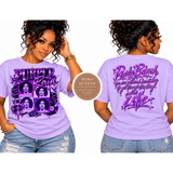 Purple Rain Graphic T-Shirt | Front & Back Music Tee