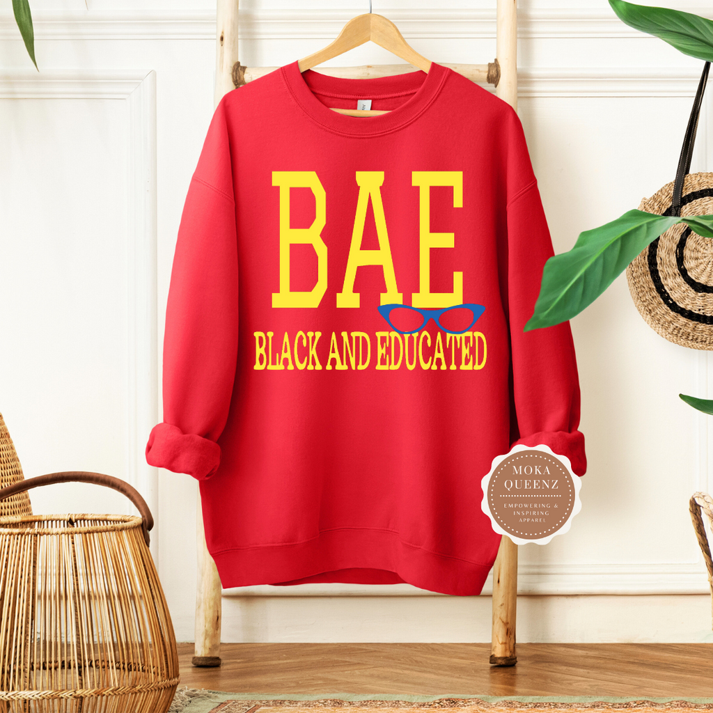 Bae black and educated sweatshirt online
