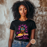 Candy Girl Graphic Shirt | Retro Pop Art Tee for Women