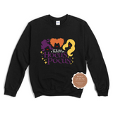Hocus Pocus Sweatshirt | Black Sweatshirt with Hocus Pocus Graphic