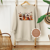 Skeleton Coffee Cups Sweatshirt