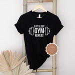 Gym T Shirt For Ladies | Black T Shirt with white graphic