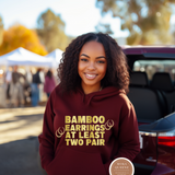 Bamboo Earrings At Least Two Pair Hoodie