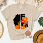 Focused Black Women T Shirt