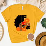 Focused Black Women T Shirt