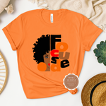 Focused Black Women T Shirt