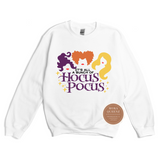 Hocus Pocus Sweatshirt | White Sweatshirt with Hocus Pocus Graphic