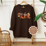 Skeleton Coffee Cups Sweatshirt