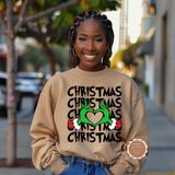 Christmas Hand Heart Sweatshirt