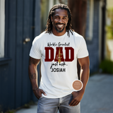 Personalized NBA Dad Shirt – Custom Basketball Team Tee with Kids Names