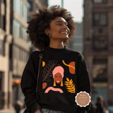 Afrocentric Black Woman Art Sweatshirt
