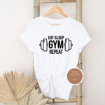 Gym T Shirt For Ladies | White T Shirt with Black graphic
