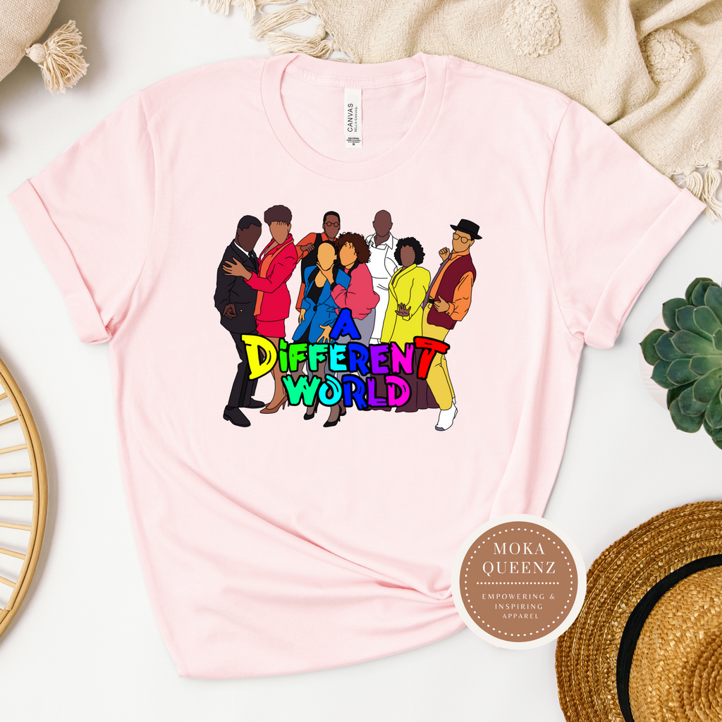 A Different World T Shirt | Retro 90's Tee | MoKa Queenz Apparel A Different World T Shirt | Retro 90's Tee | MoKa Queenz Apparel