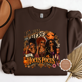I’m Just Here for the Hocus Pocus Black Girl Halloween Sweatshirt