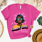 Candy Girl Graphic Shirt | Retro Pop Art Tee for Women
