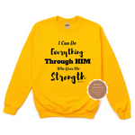 Christian Sweatshirt - Strength Through Him