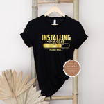 Funny Gym T Shirt| Black T shirt with gold graphic