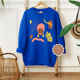 Afrocentric Black Woman Art Sweatshirt