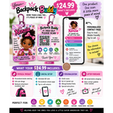 Backpack Buddy™ Personalized Kids Emergency Contact QR Backpack Tag