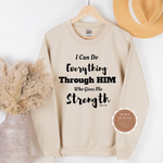 Christian Sweatshirt - Strength Through Him