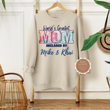 Mom Sweatshirt with Kids Names