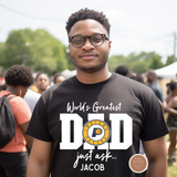 Personalized NBA Dad Shirt – Custom Basketball Team Tee with Kids Names