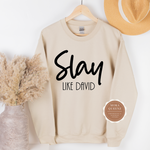 Spread Like David Sweatshirt | Beige Sweatshirt with black text