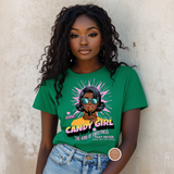 Candy Girl Graphic Shirt | Retro Pop Art Tee for Women