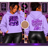 Purple Rain Cropped Hoodie | Women's Music Graphic Hoodie