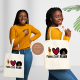 Peace Love Melanin Tote Bag