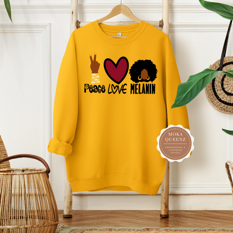 Peace Love Melanin Sweatshirt