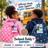 Backpack Buddy™ Personalized Kids Emergency Contact QR Backpack Tag