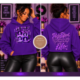 Purple Rain Cropped Hoodie | Women's Music Graphic Hoodie