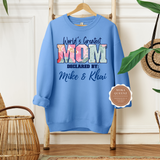 Mom Sweatshirt with Kids Names
