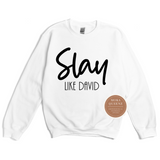 Spread Like David Sweatshirt | white Sweatshirt with black text