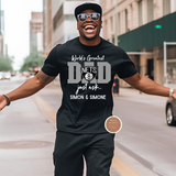 Personalized NBA Dad Shirt – Custom Basketball Team Tee with Kids Names