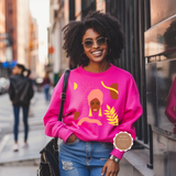 Afrocentric Black Woman Art Sweatshirt