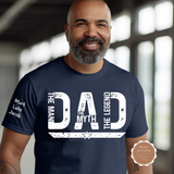 Custom Dad Shirt with Kids' Names on Sleeve