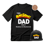 Awesome Dad Shirt and hat 