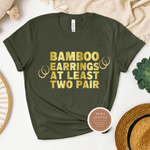 Bamboo Earrings T Shirt