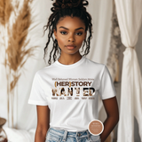 Unisex Black History Month graphic T-shirt honoring African American women